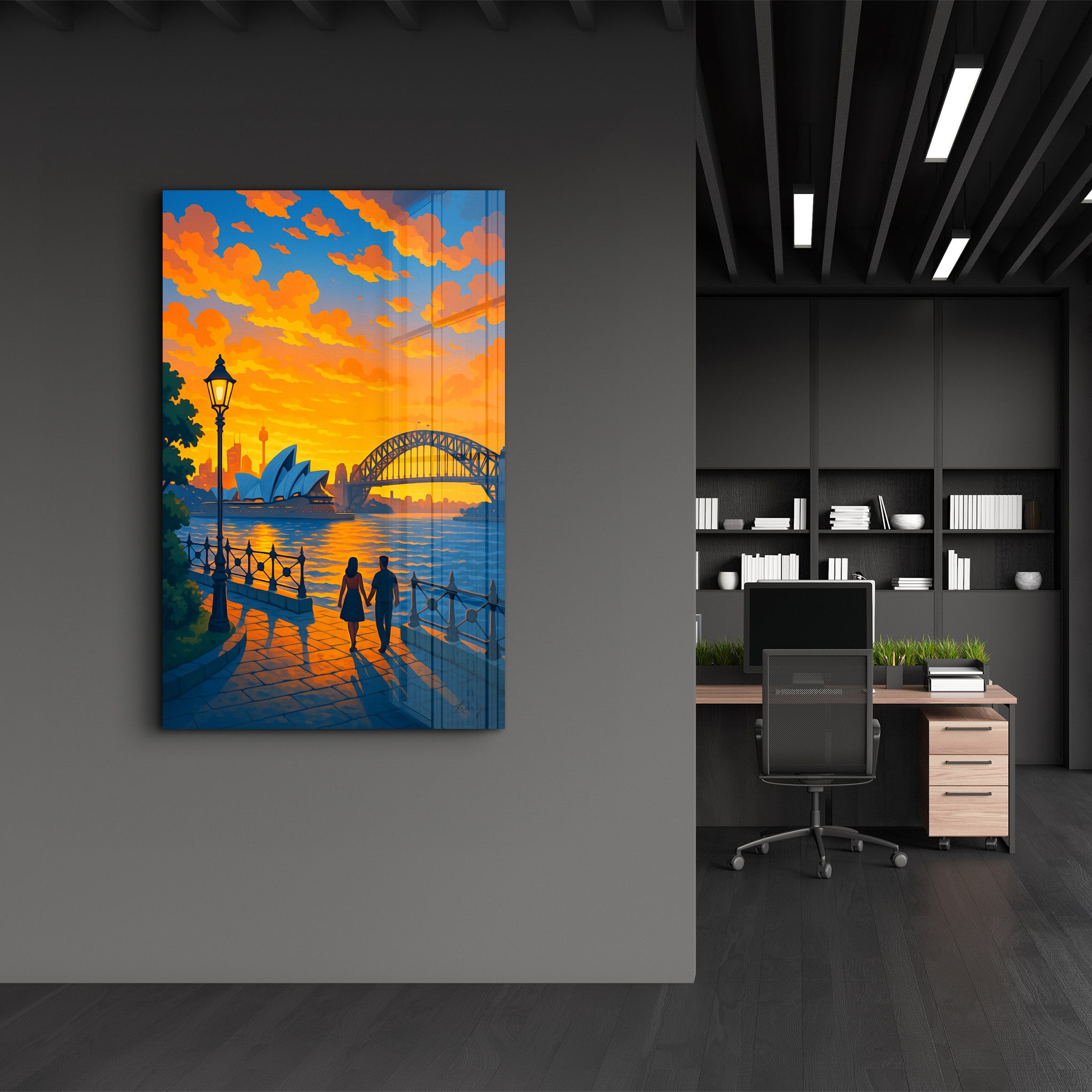 Harbour Light – Glass Wall Art by HMZ