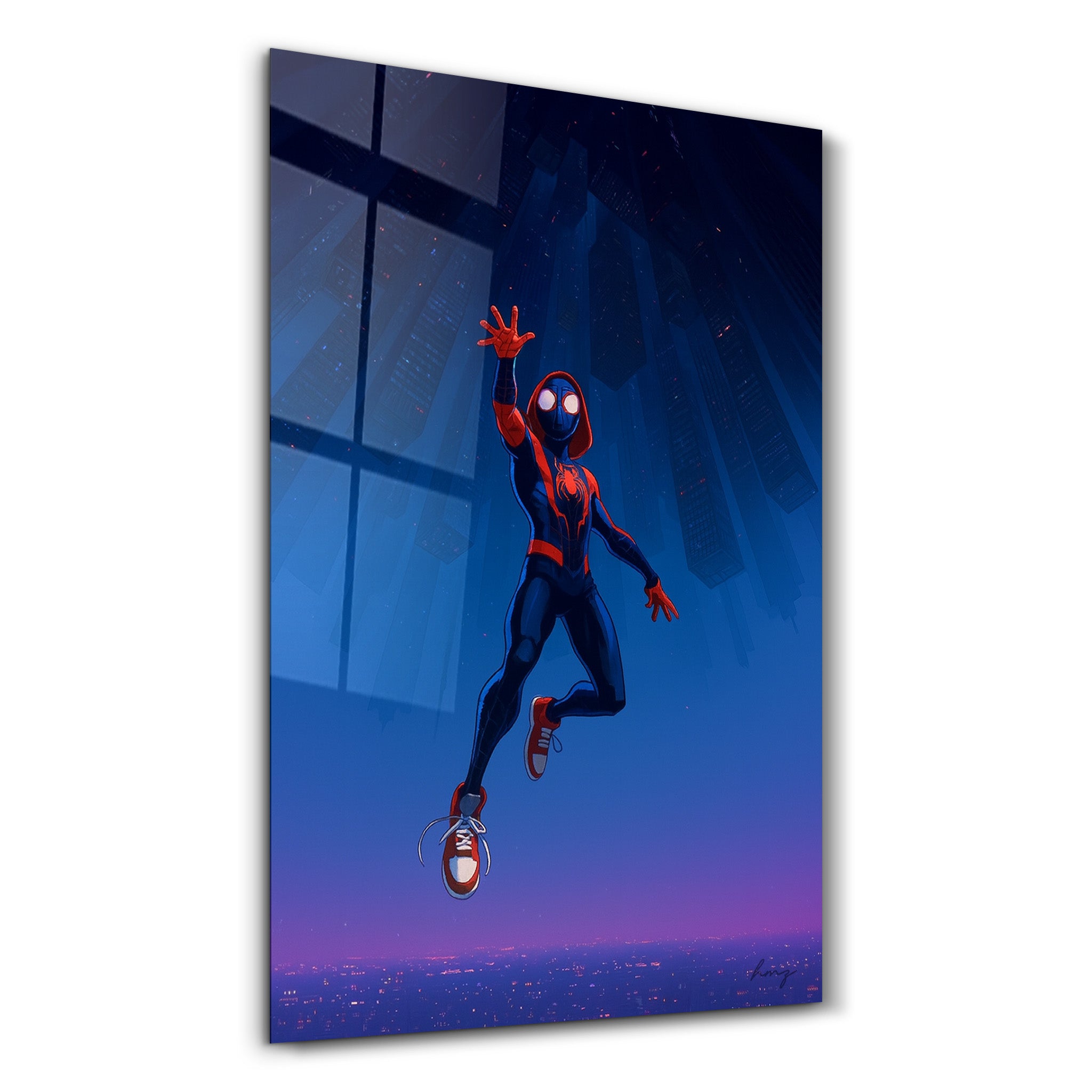 Into the Webverse – Glass Wall Art by HMZ