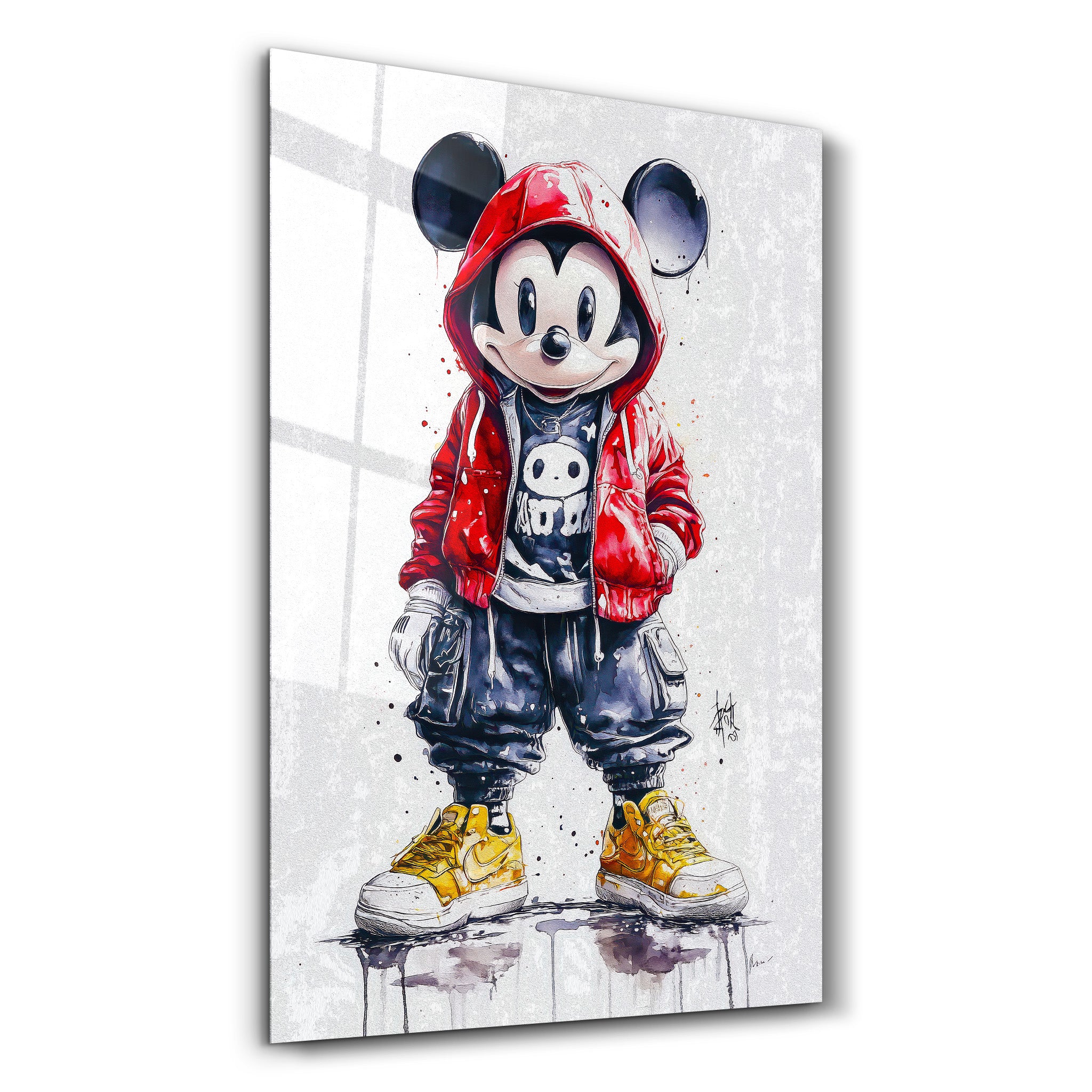 Mischief in the Streets - Glass Wall Art