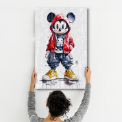 Mischief in the Streets - Glass Wall Art