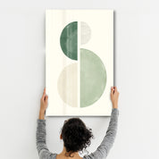 Modern Harmony Circle Composition - Glass Wall Art