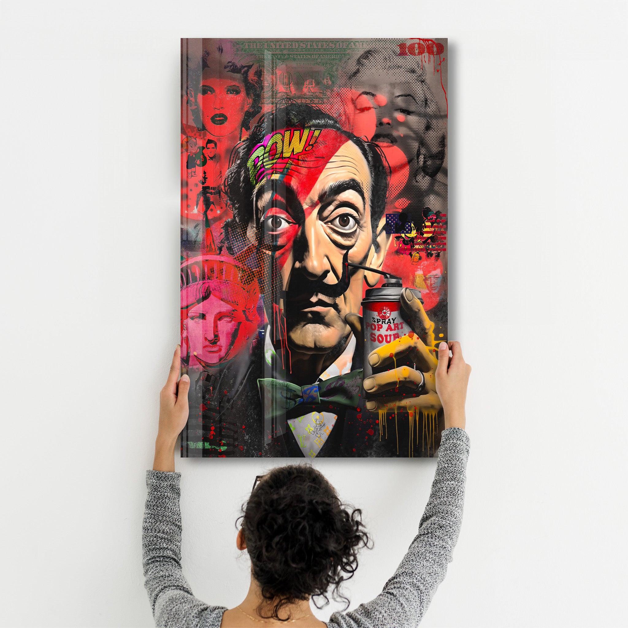 POW! by Mr. Pablo Costa – Glass Wall Art