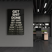 Productivity Spiral - Glass Wall Art