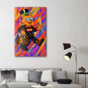 Rich Cat Energy - Hype Luxe Glass Wall Art