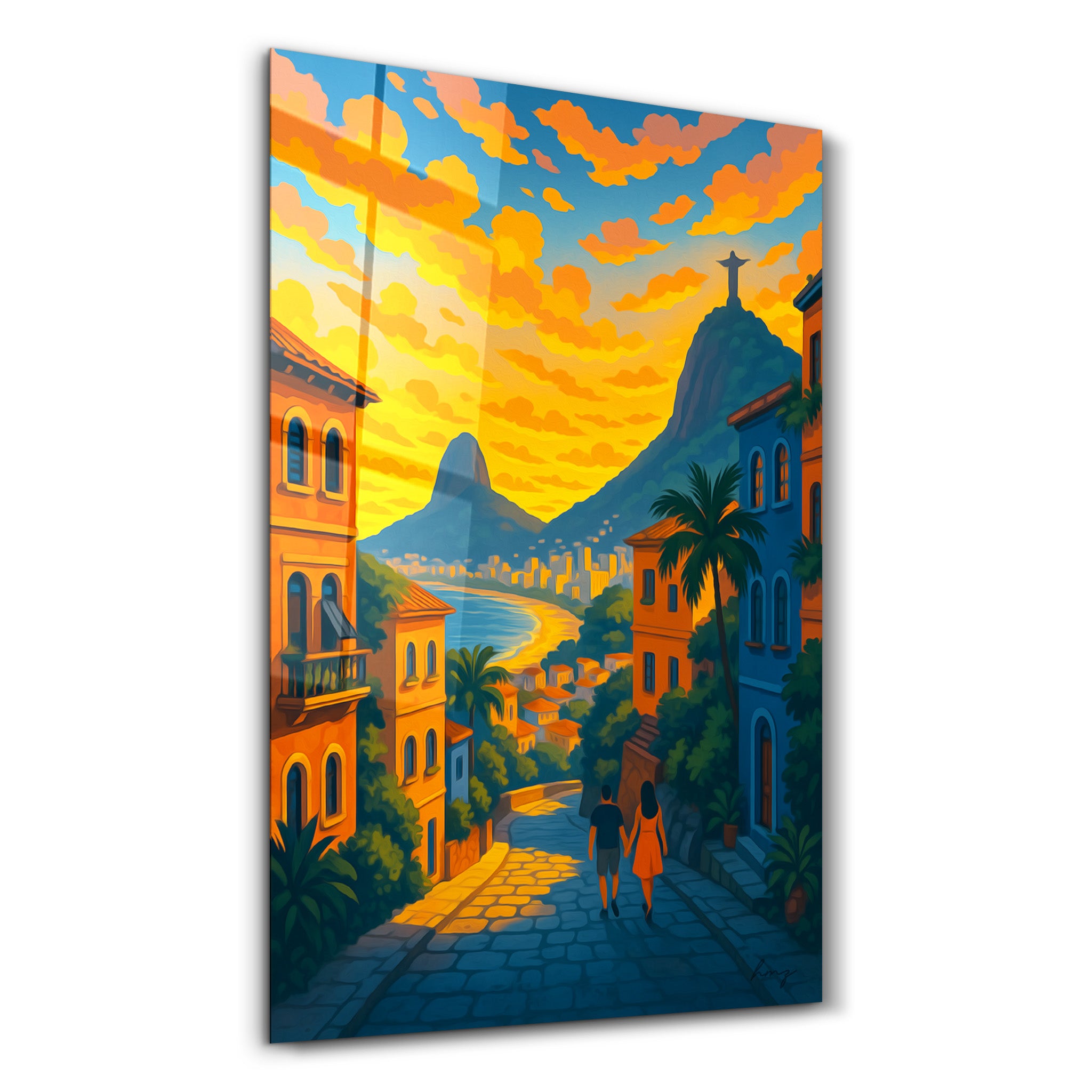 Rio Sunset – Glass Wall Art by HMZ