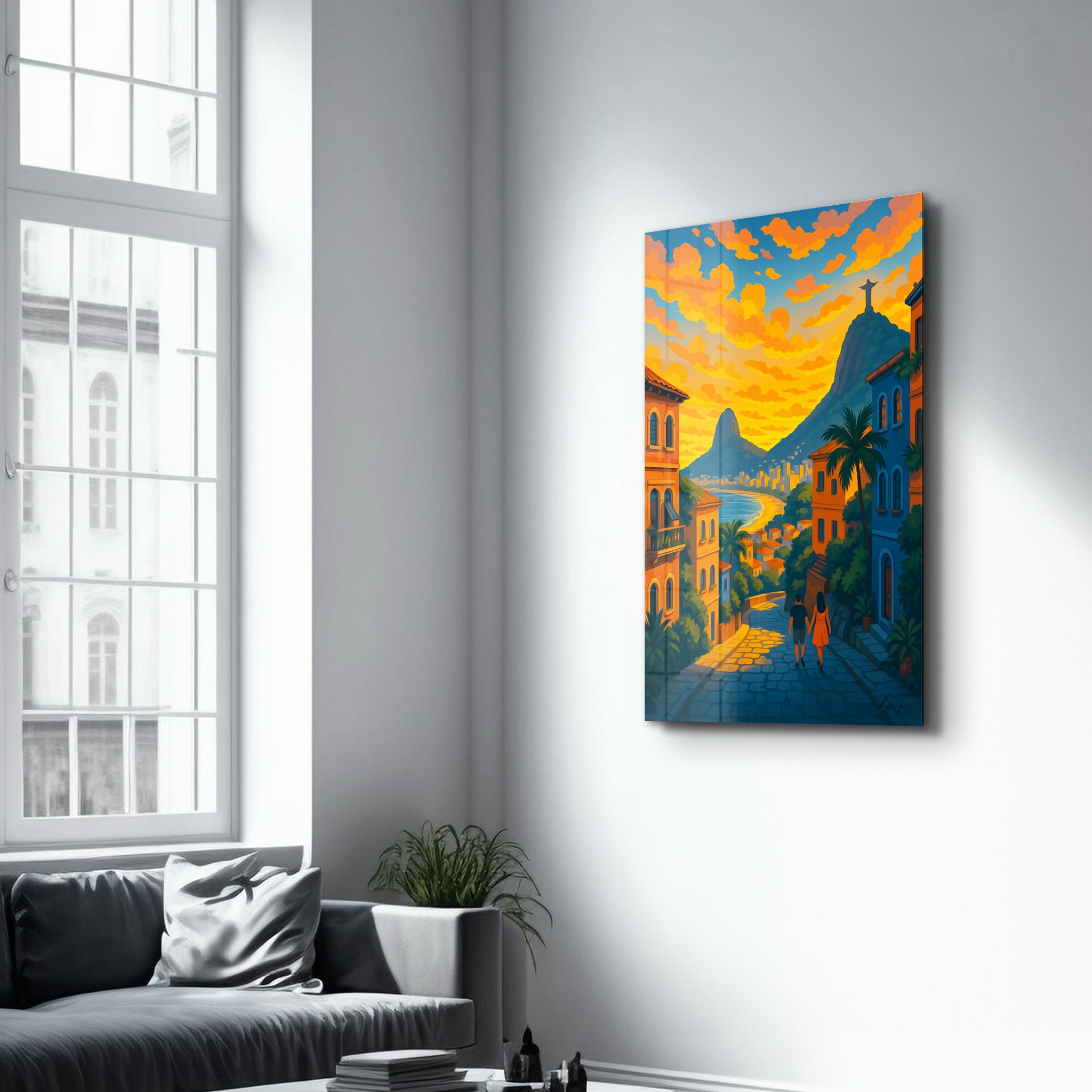 Rio Sunset – Glass Wall Art by HMZ