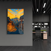 Seoul Glow – Glass Wall Art by HMZ