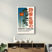 Serenity Cascade - Glass Wall Art