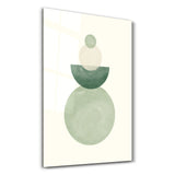 Stacked Simplicity with Circles | Glass Wall Art