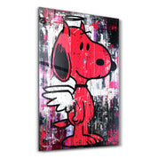 The Angel Pup – Glass Wall Art