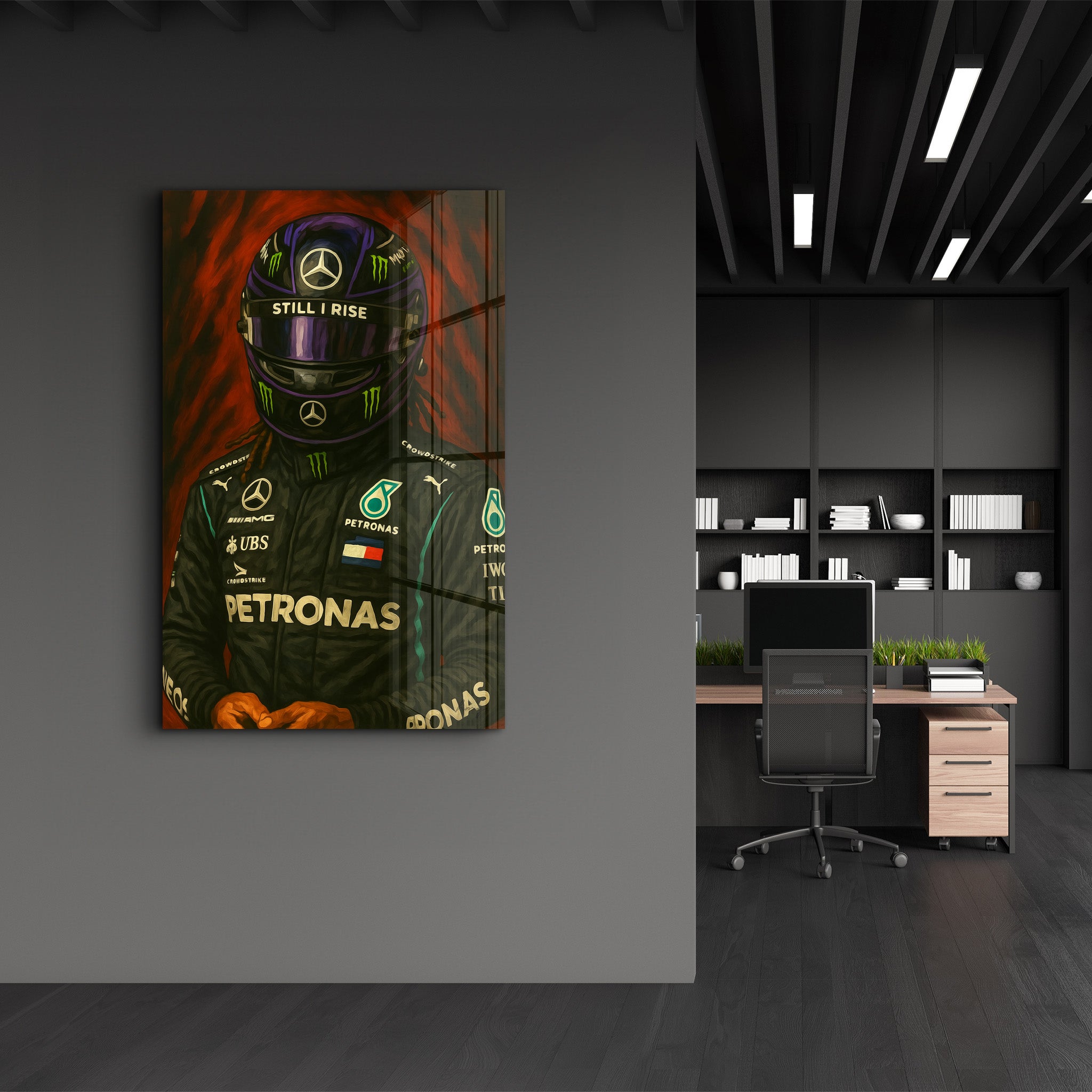 The Champion – Glass Wall Art by HMZ