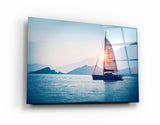 The Explorer SailBoat | Glass Wall Art