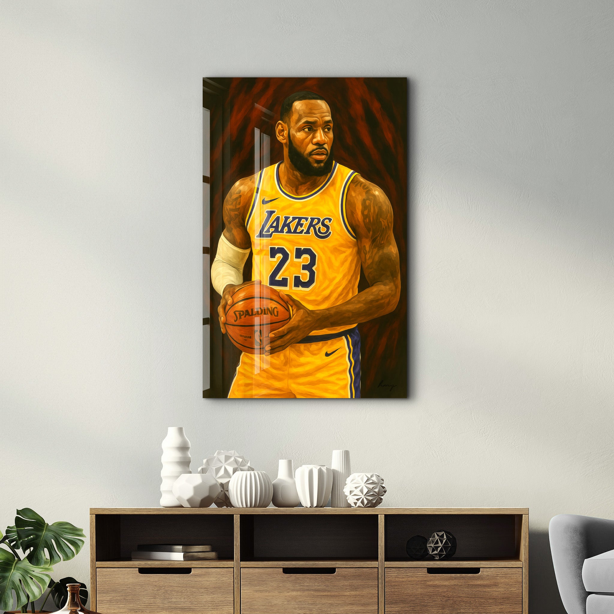 The King – Glass Wall Art by HMZ
