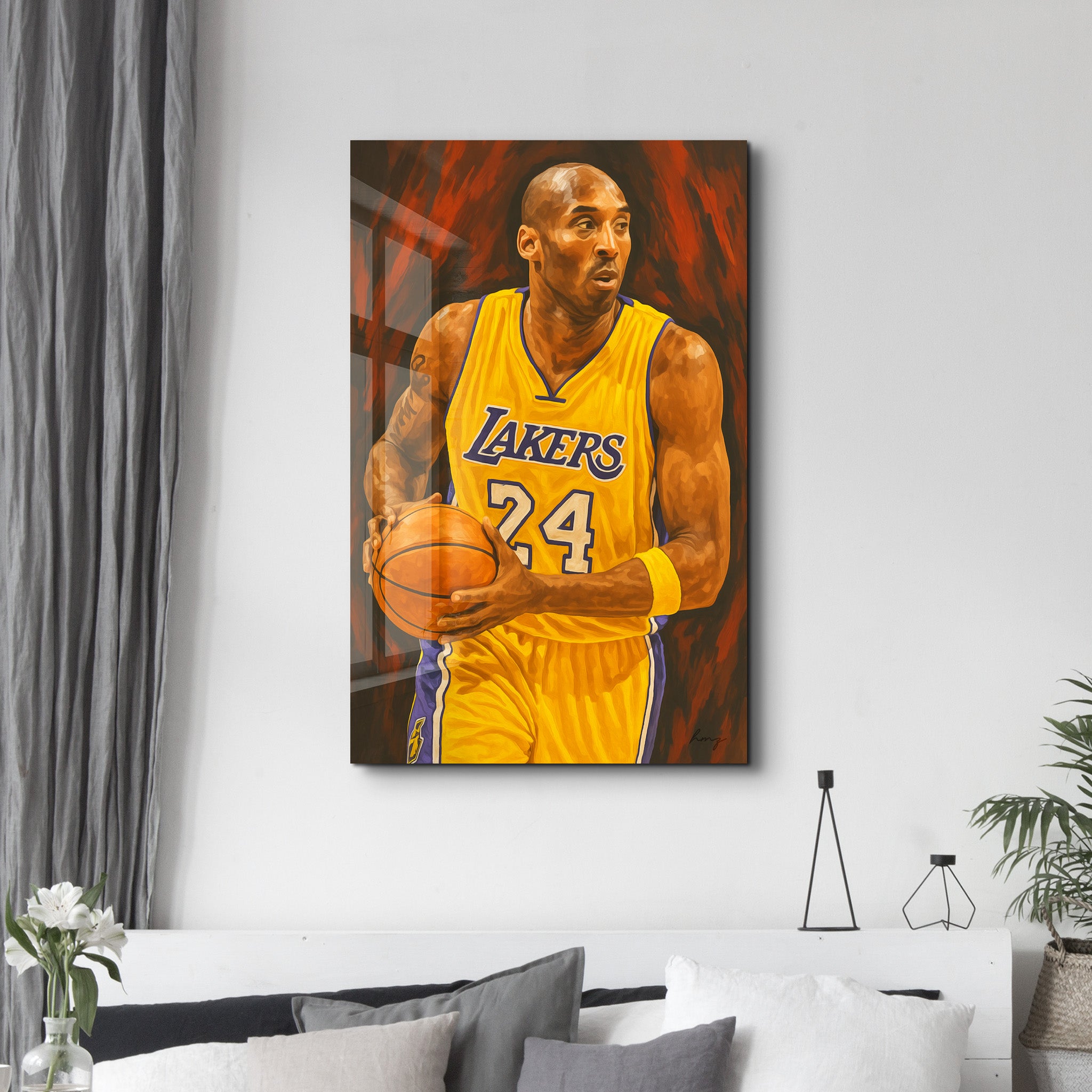 The Mamba – Glass Wall Art by HMZ