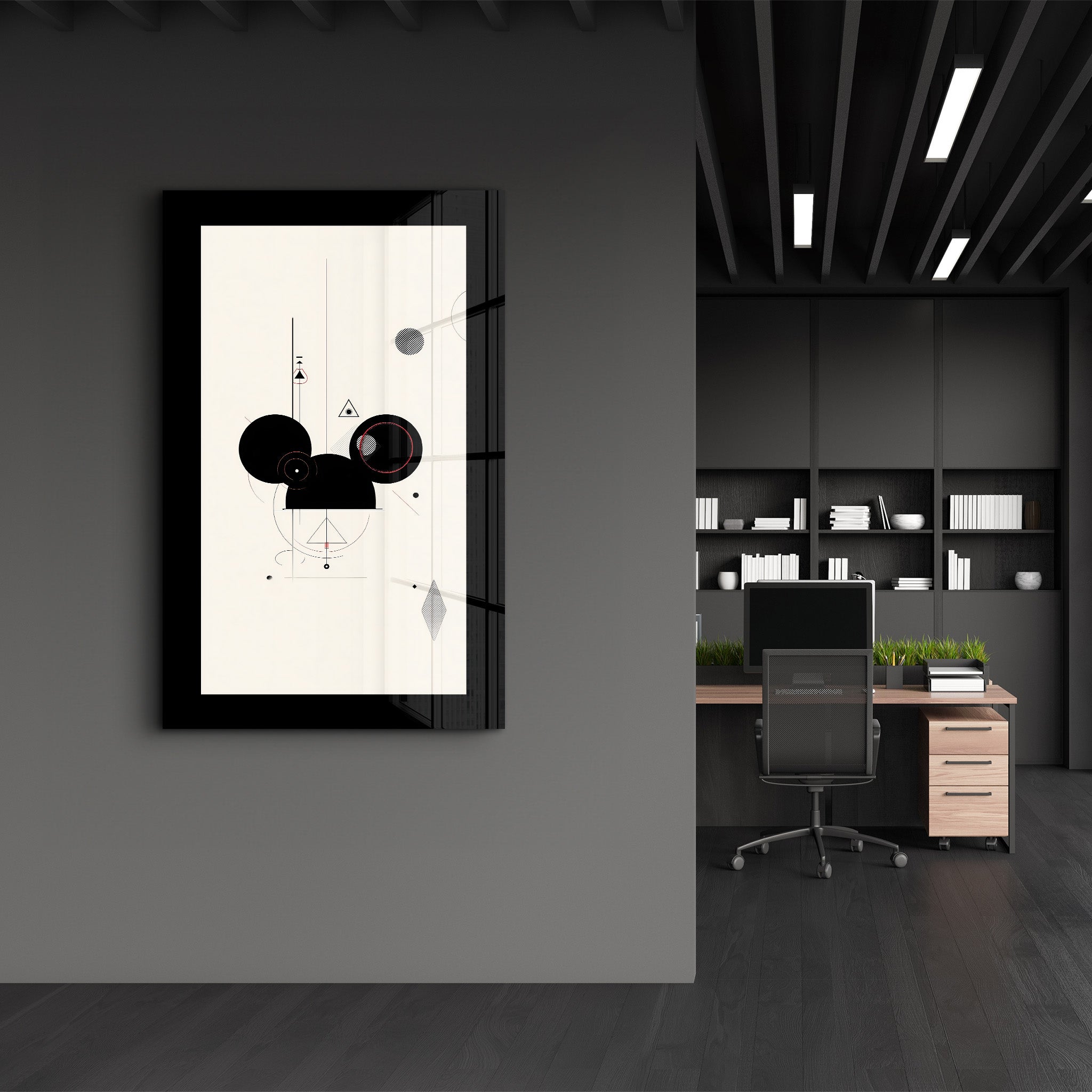 The Mouse Reimagined – Glass Wall Art