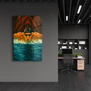 The Record Breaker – Glass Wall Art by HMZ