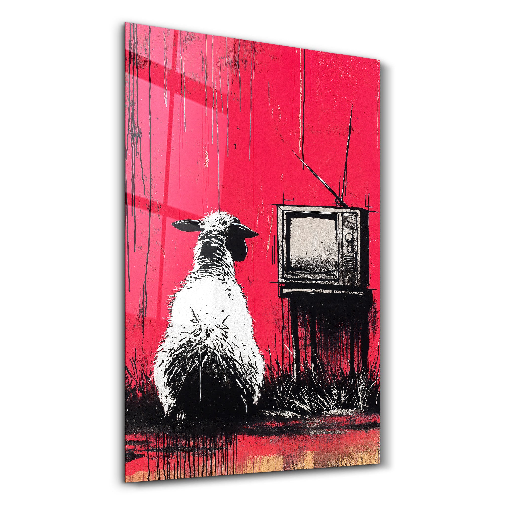The Sheep Show – Glass Wall Art