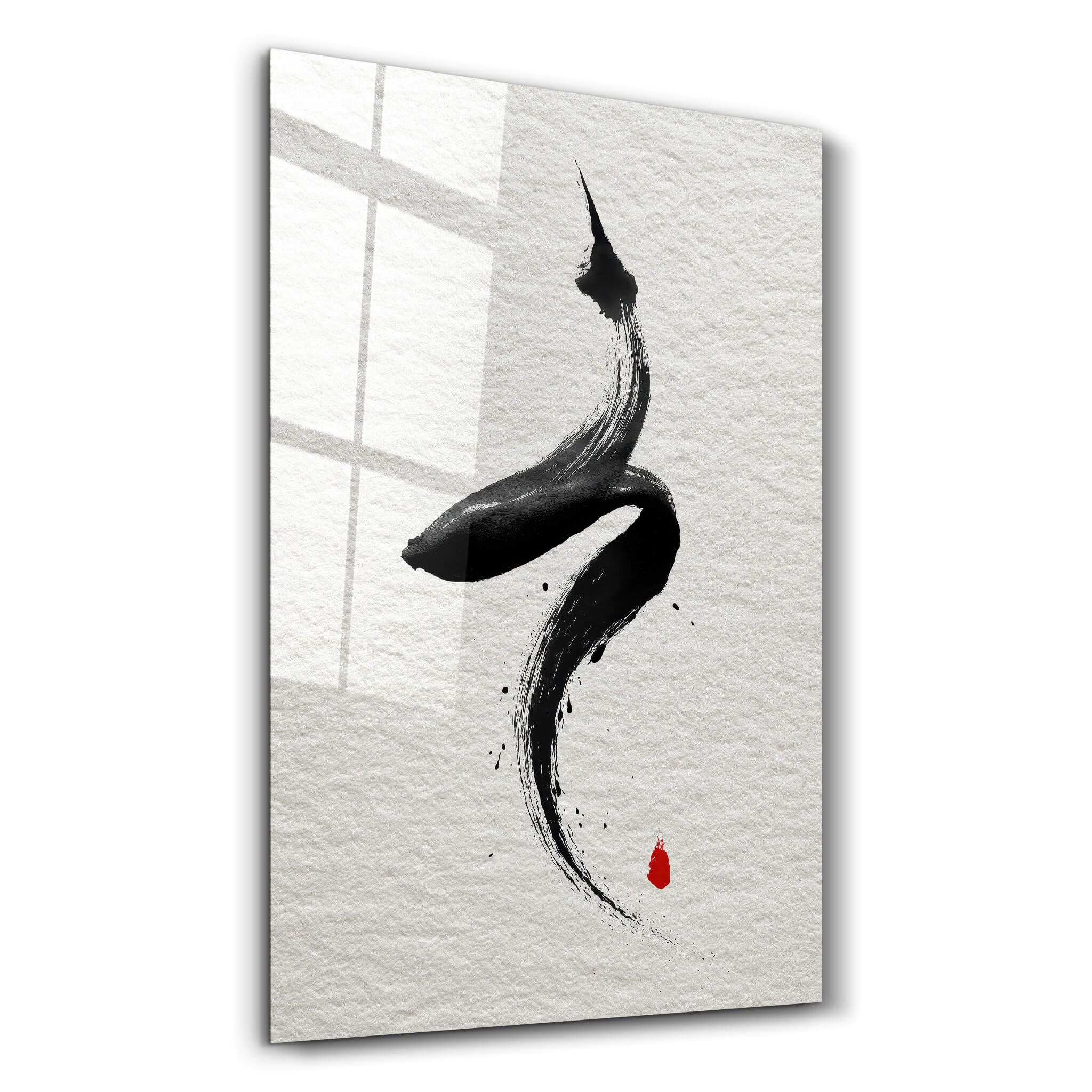 The Stroke - Glass Wall Art