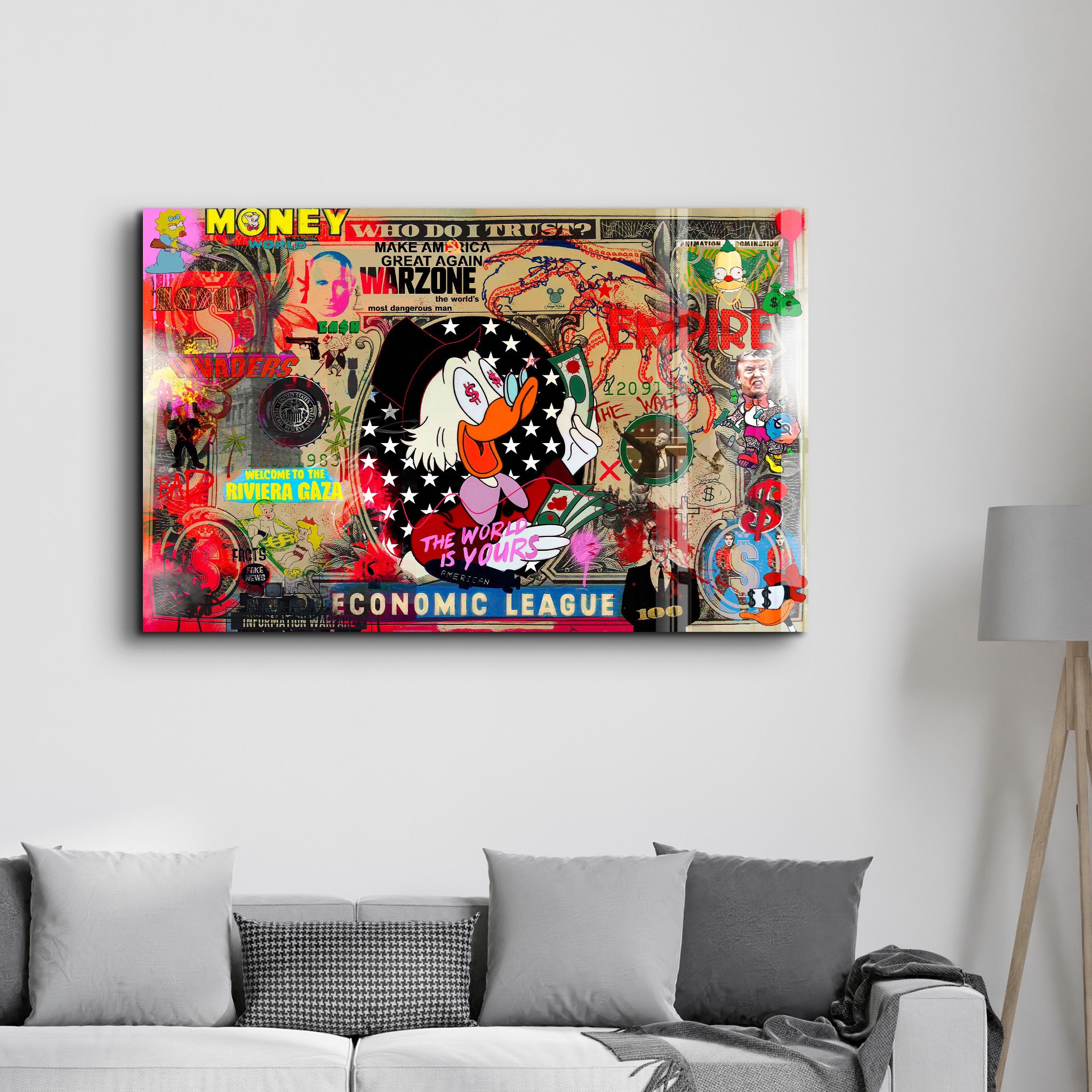 The World is Yours by Mr. Pablo Costa – Glass Wall Art