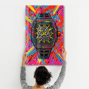 Time Bomb - Richard Mille Graffiti Explosion Glass Wall Art
