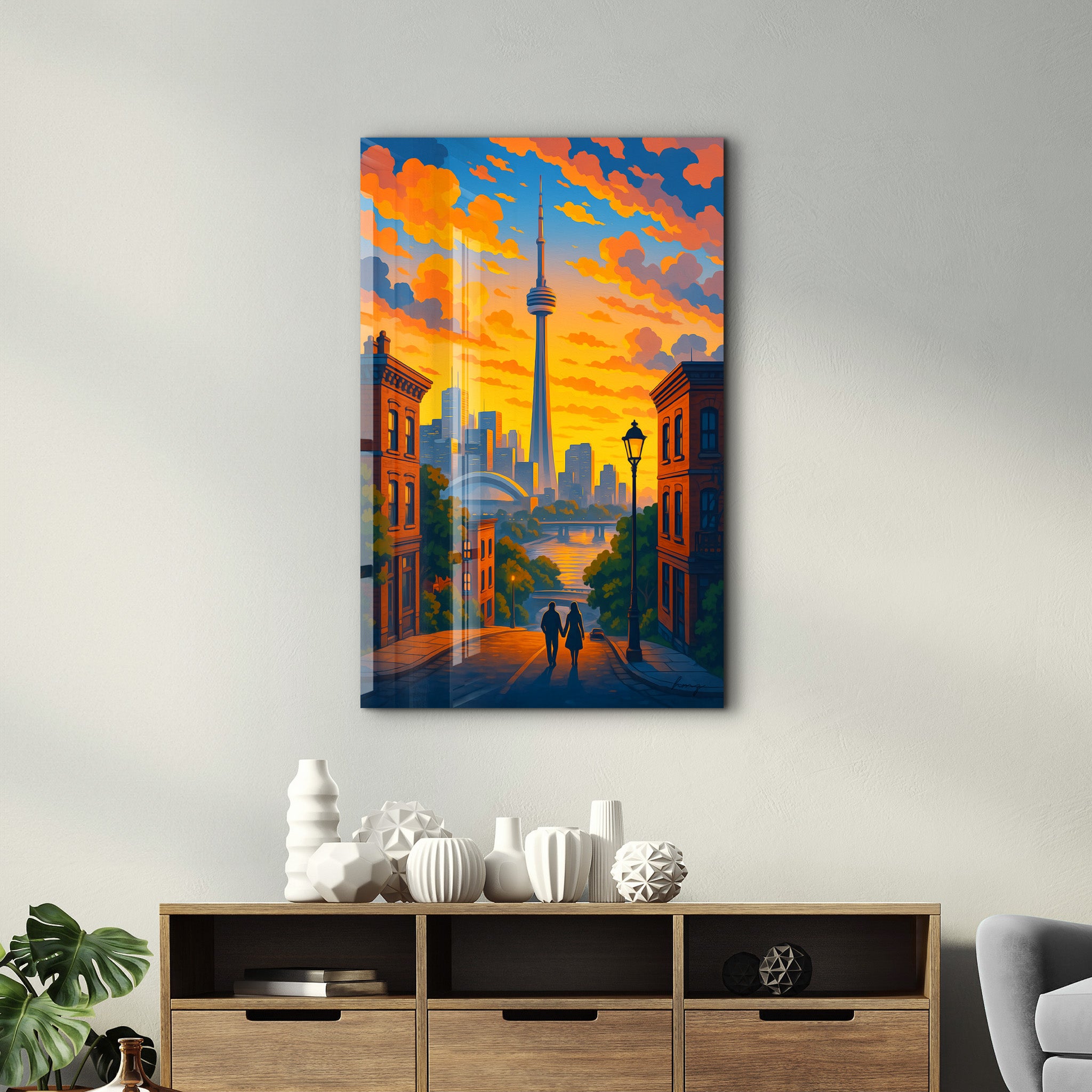 Toronto Skies – Glass Wall Art by HMZ