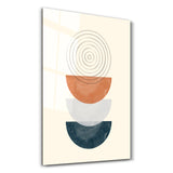 Triple Stack with Concentric Focus | Glass Wall Art