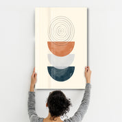 Triple Stack with Concentric Focus - Glass Wall Art