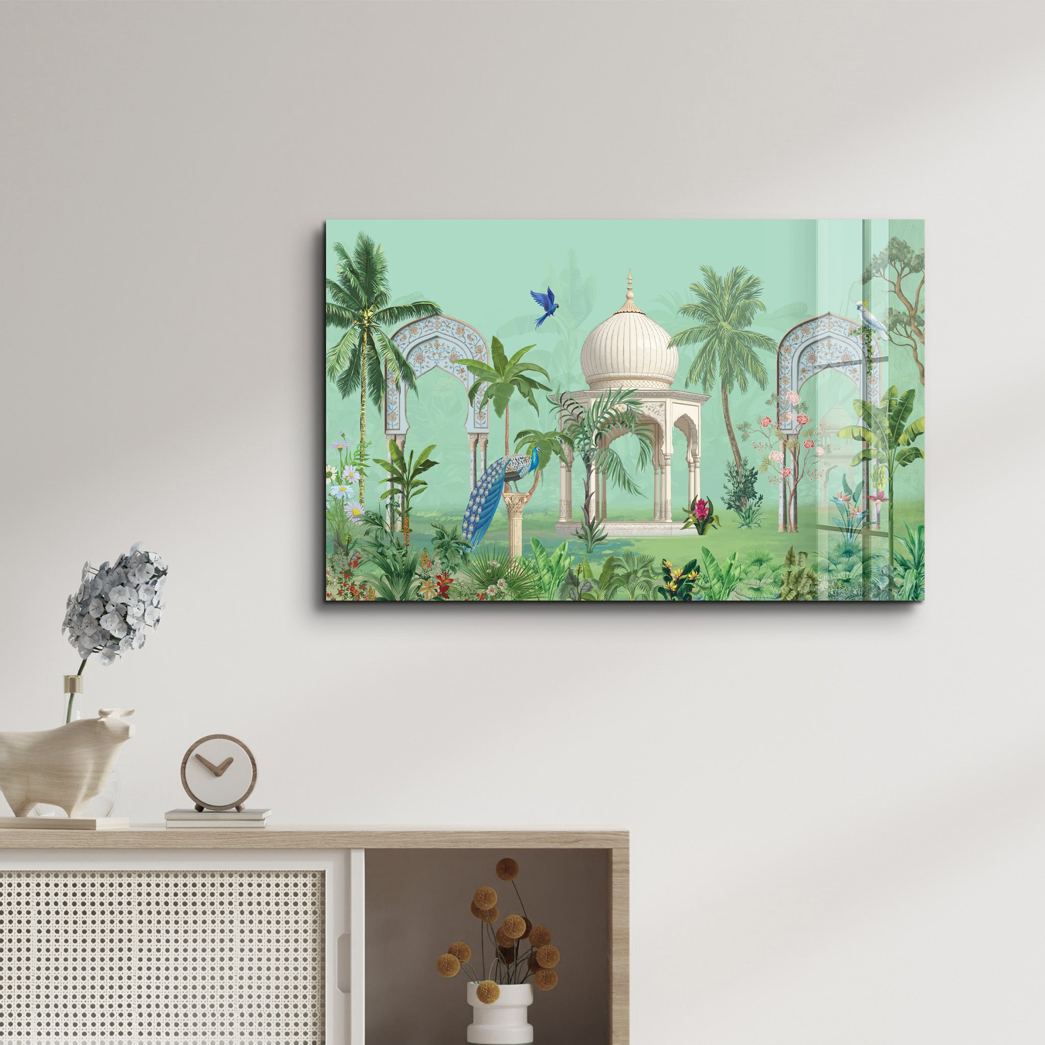 Tropical Oasis – Rectangle Glass Wall Art