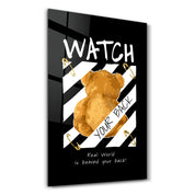 Watch Your Back - Glass Wall Art