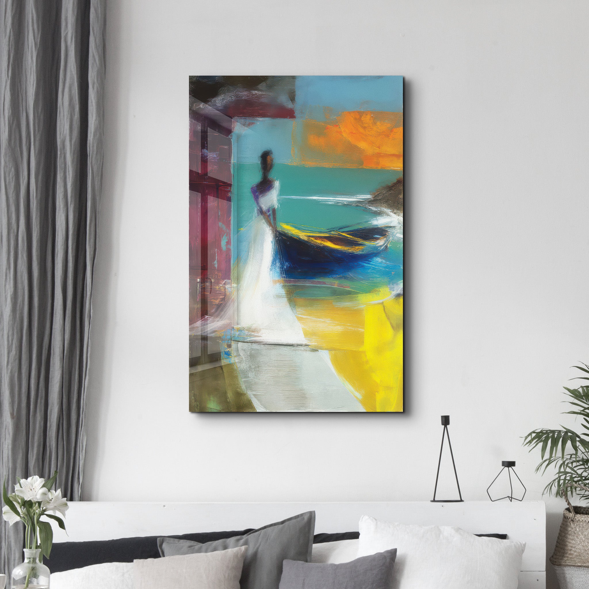 Whispers by the Shore – Glass Wall Art