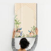 Whispers of the Courtyard – Glass Wall Art