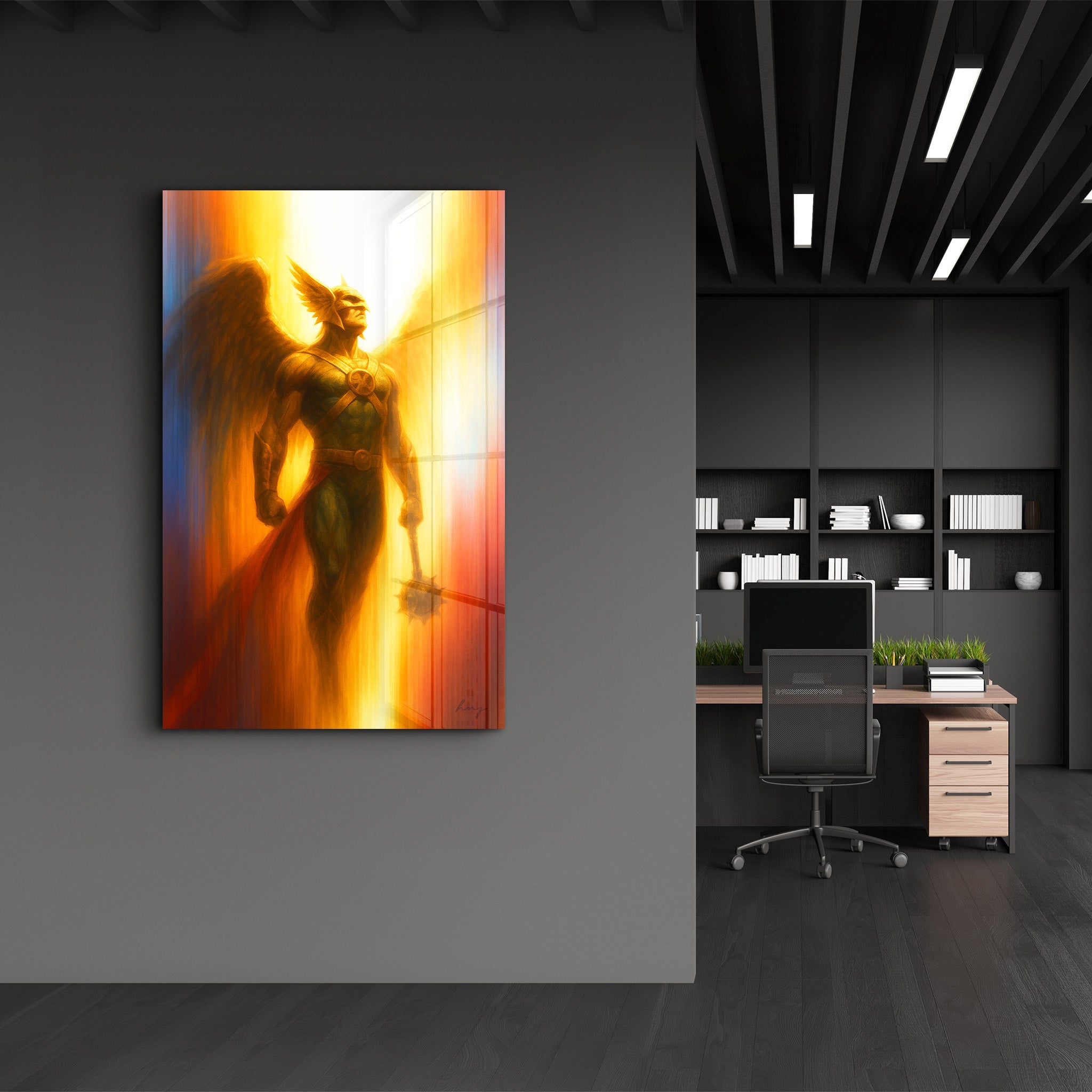 Wings of Vengeance – Glass Wall Art by HMZ