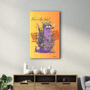 Worms-Fire in the Hole - Glass Wall Art