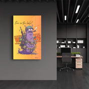 Worms-Fire in the Hole - Glass Wall Art