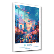 Berlin Germany 3-Travel Posters | Glass Wall Art - Artdesigna