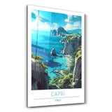 Capri Italy-Travel Posters | Glass Wall Art