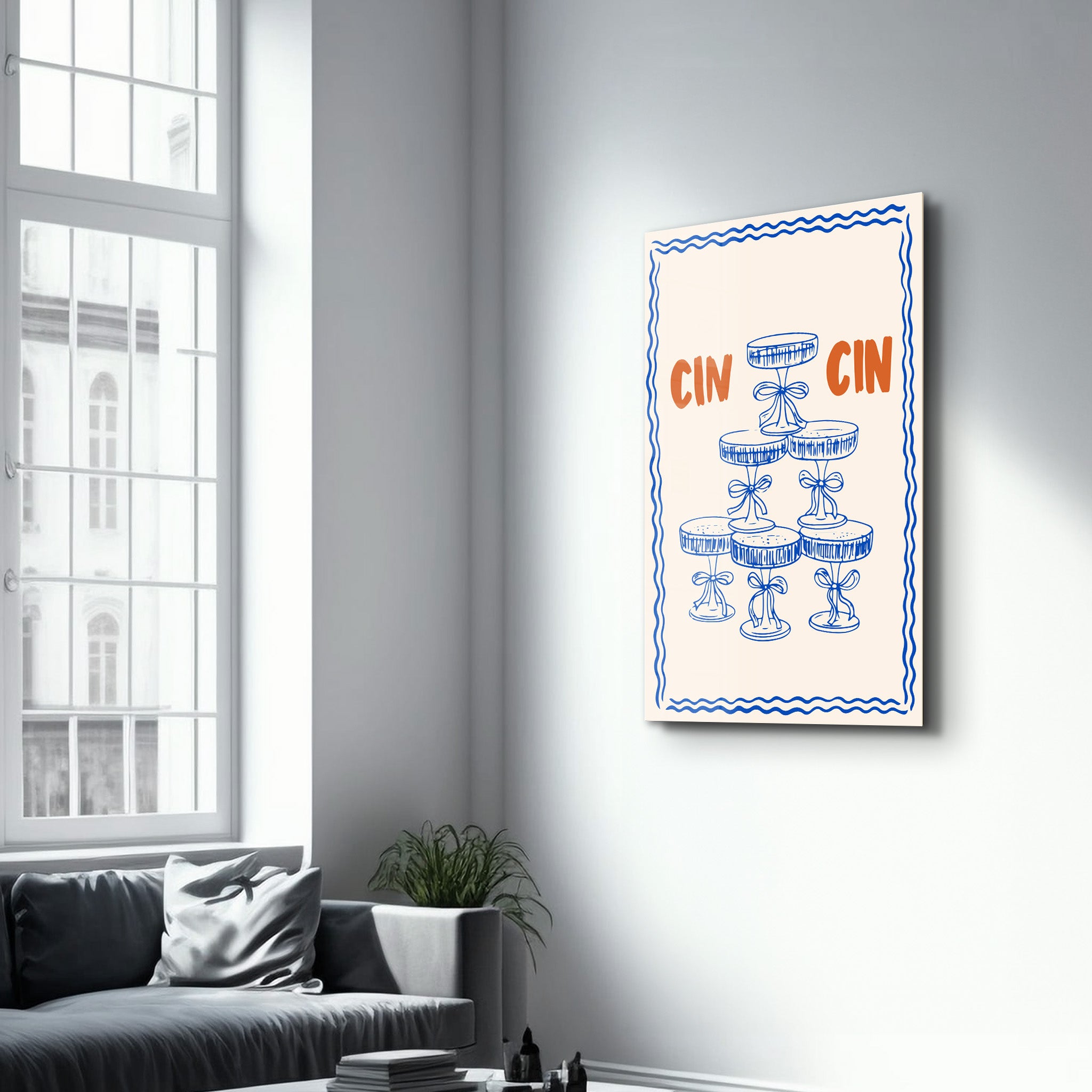 CIN CIN 2 | Glass Wall Art