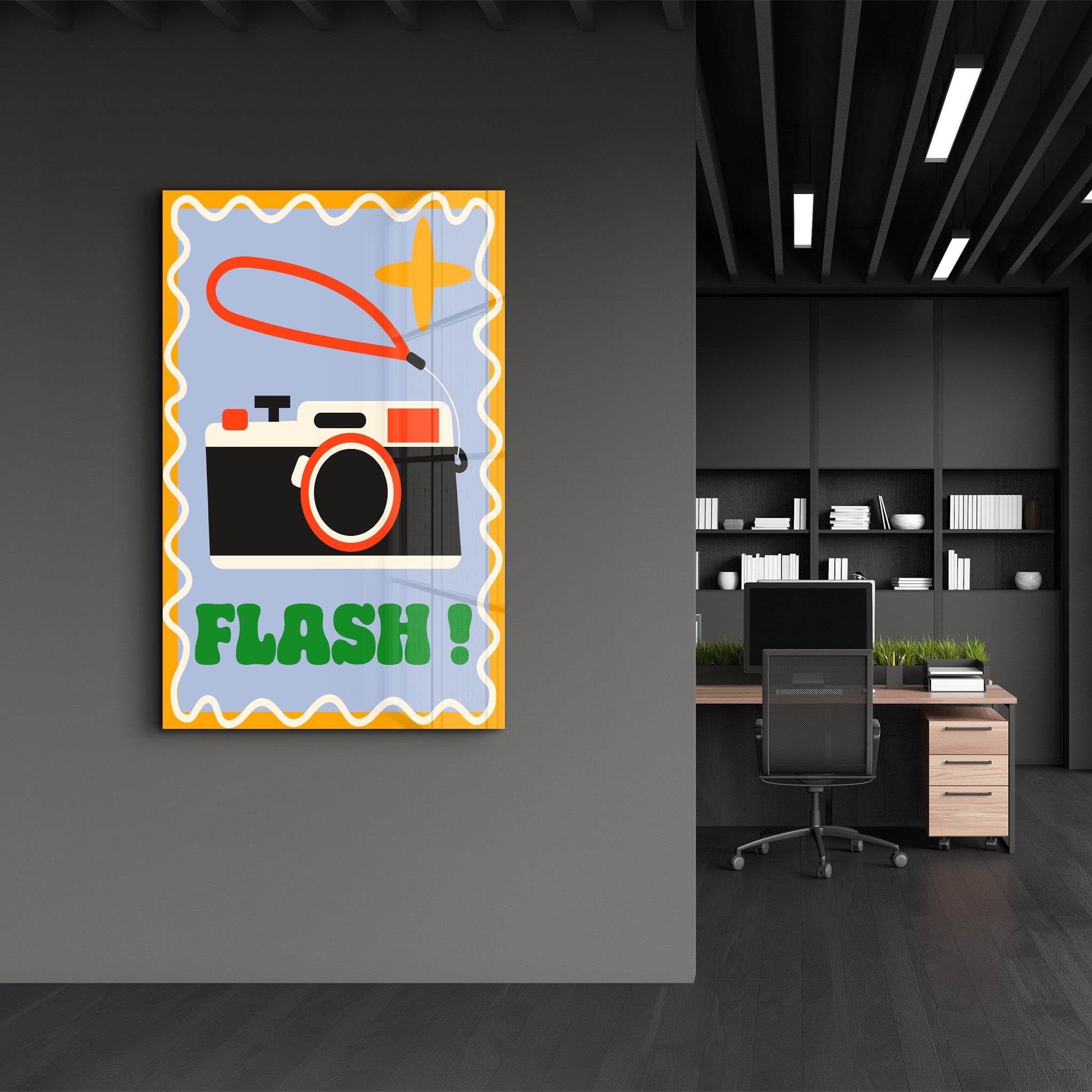 FLASH! | Glass Wall Art