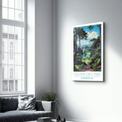 Golden Gate Park 2-San Francisco USA-Travel Posters | Glass Wall Art - Artdesigna