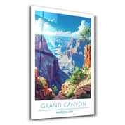 Grand Canyon-Arizona USA-Travel Posters | Glass Wall Art - Artdesigna