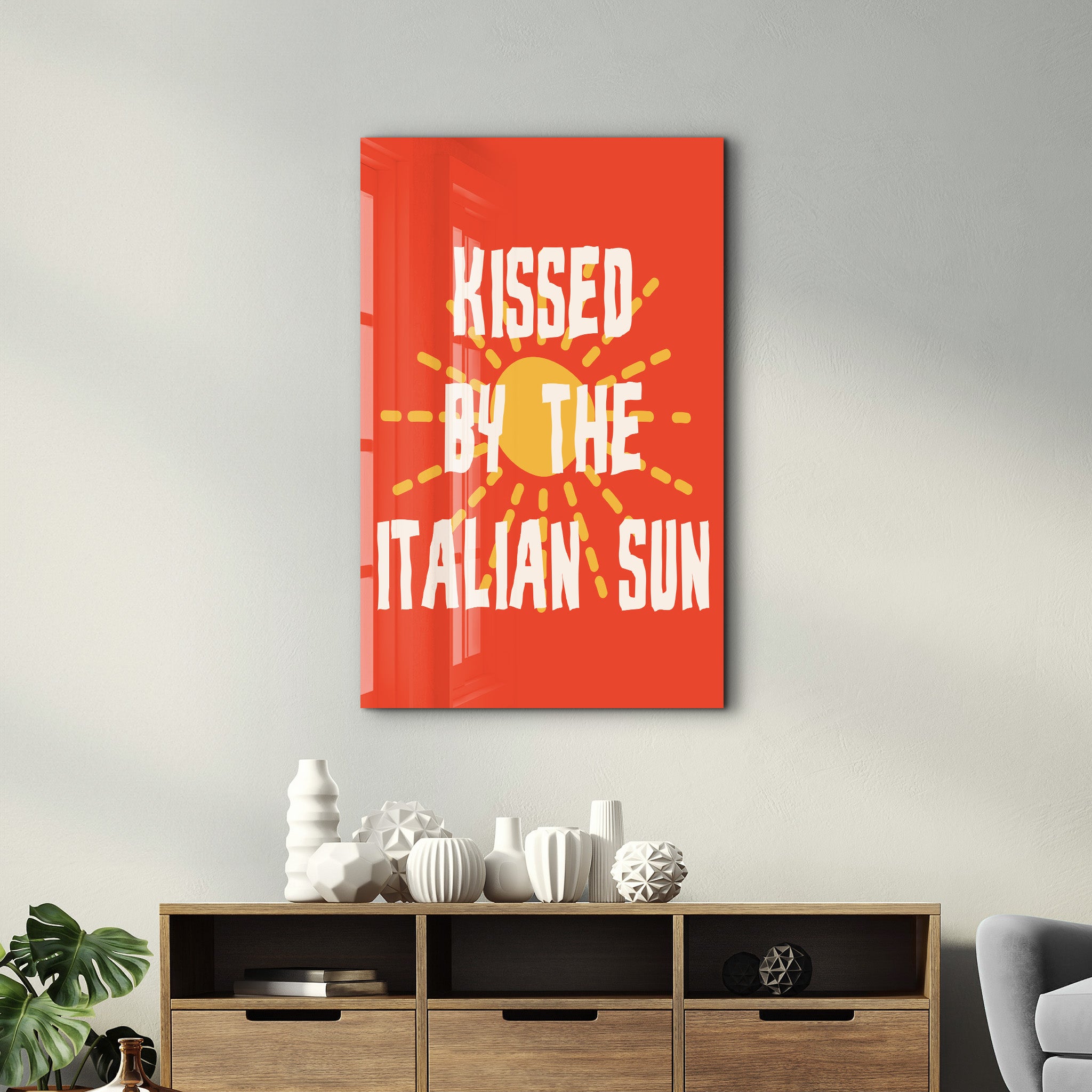 Kissed by the Italian Sun | Glass Wall Art