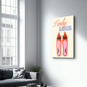 Lady Luck | Glass Wall Art