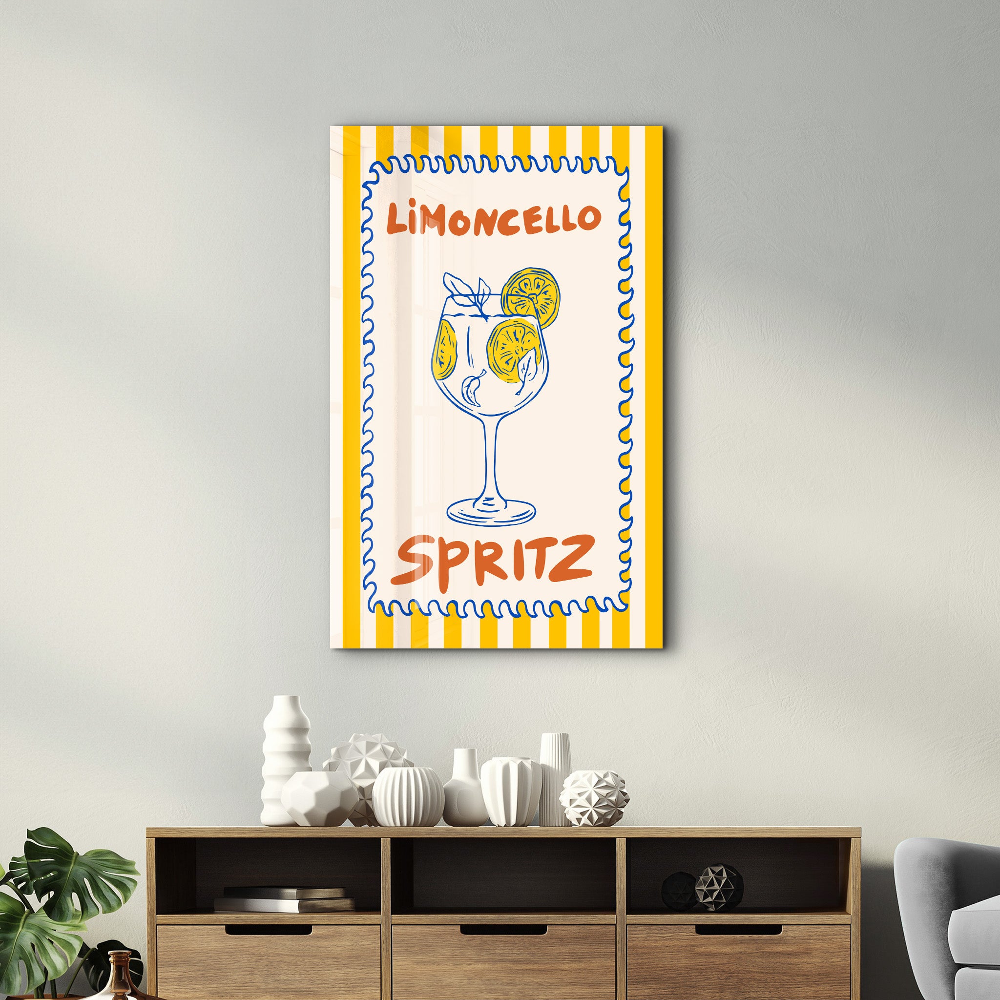 Limoncello Spritz | Glass Wall Art