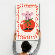 Mister Tomato | Glass Wall Art