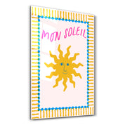 Mon Soleil | Glass Wall Art