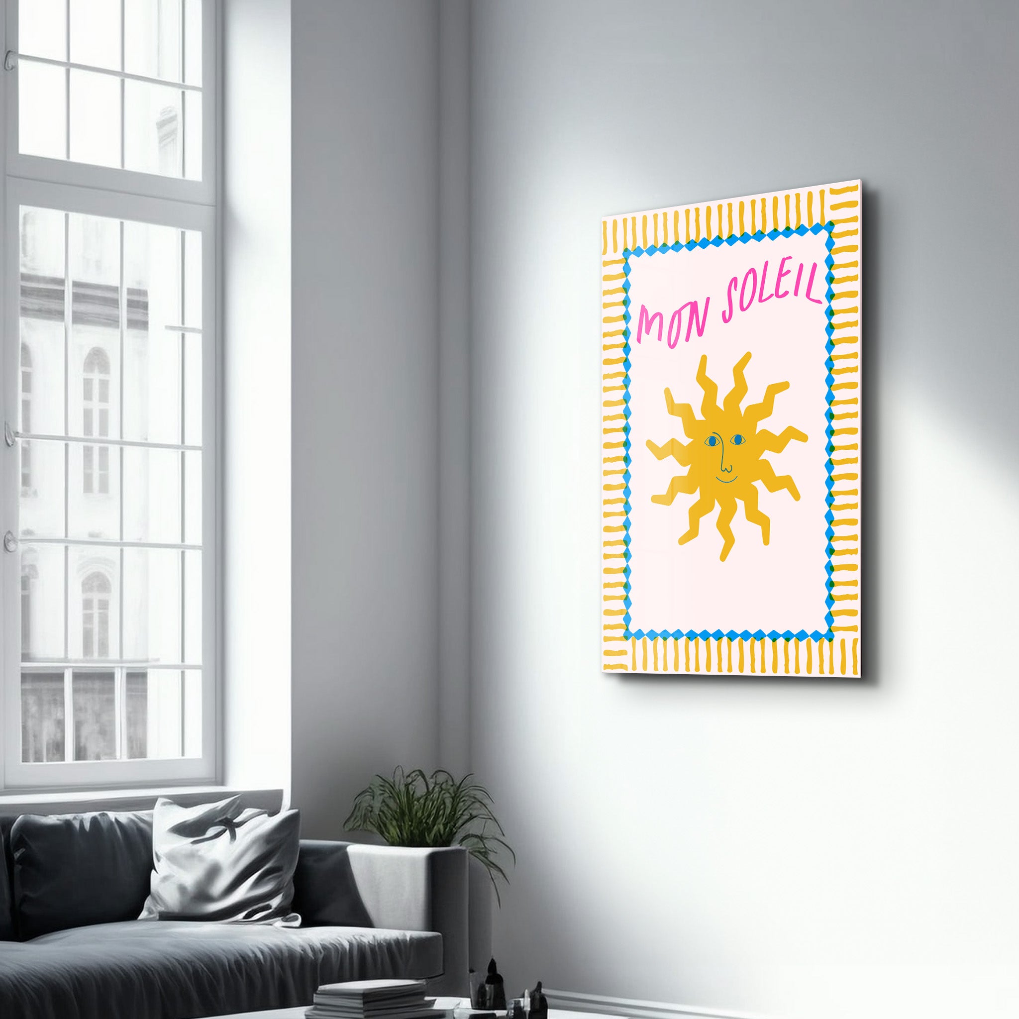 Mon Soleil | Glass Wall Art