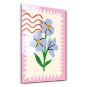 Purple Bloom | Glass Wall Art