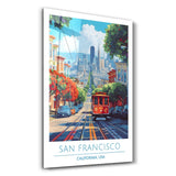 San Francisco 2-California USA-Travel Posters | Glass Wall Art