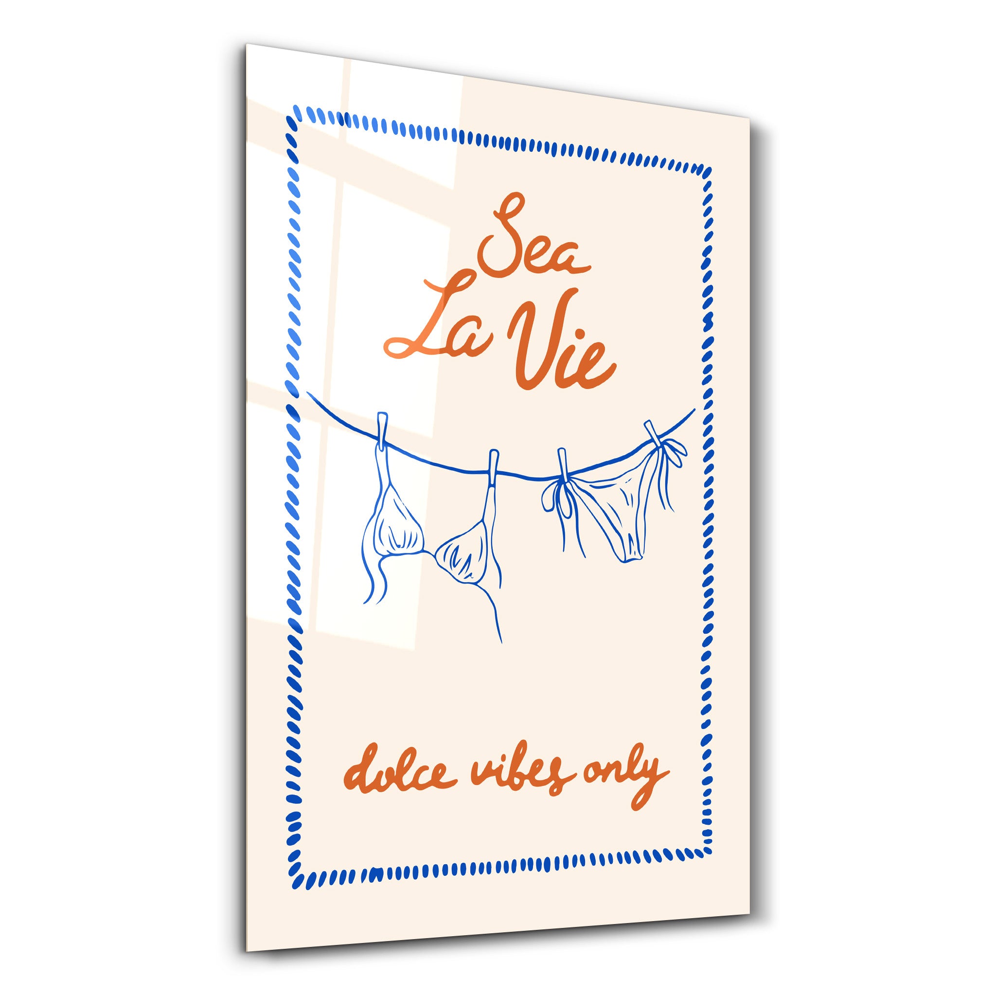 Sea La Vie | Glass Wall Art