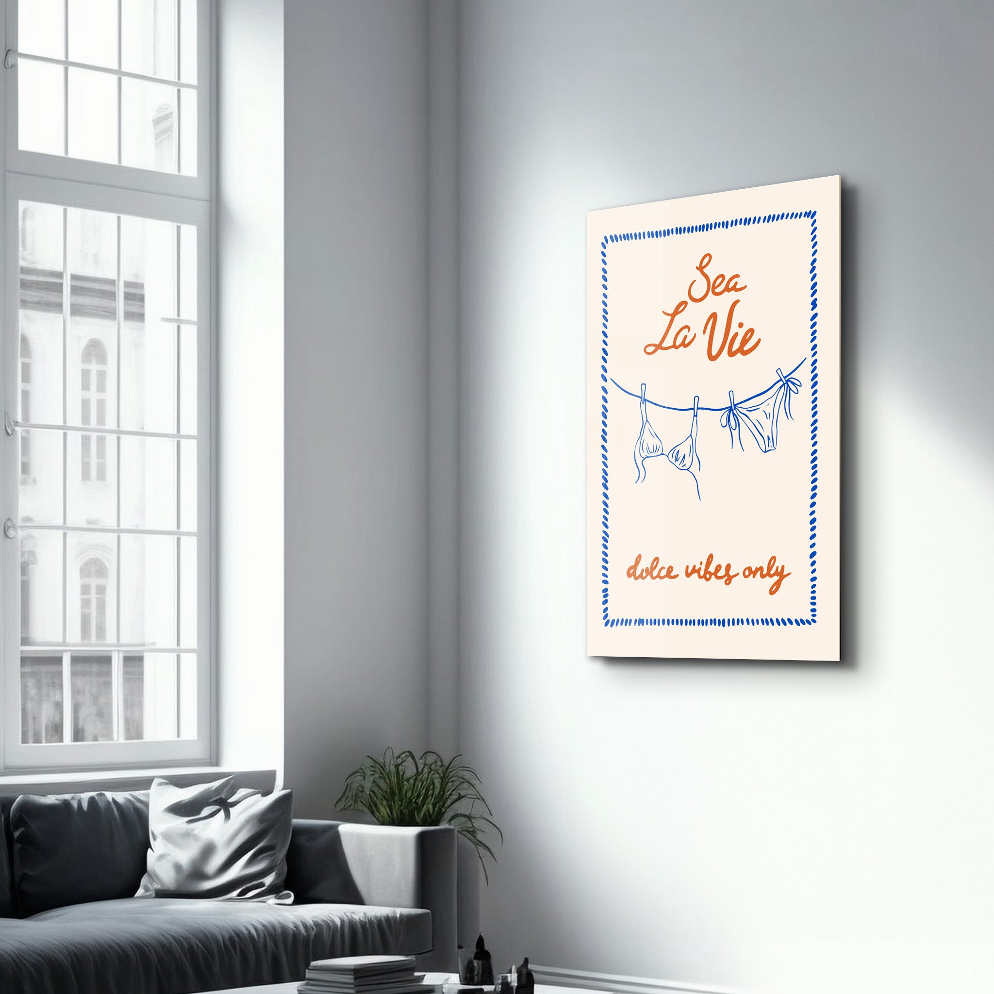 Sea La Vie | Glass Wall Art
